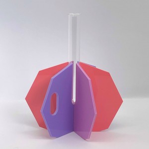 Geo Hexagon Stem Vase