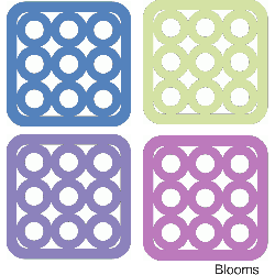 Geo Circle Set of 4 Coasters 